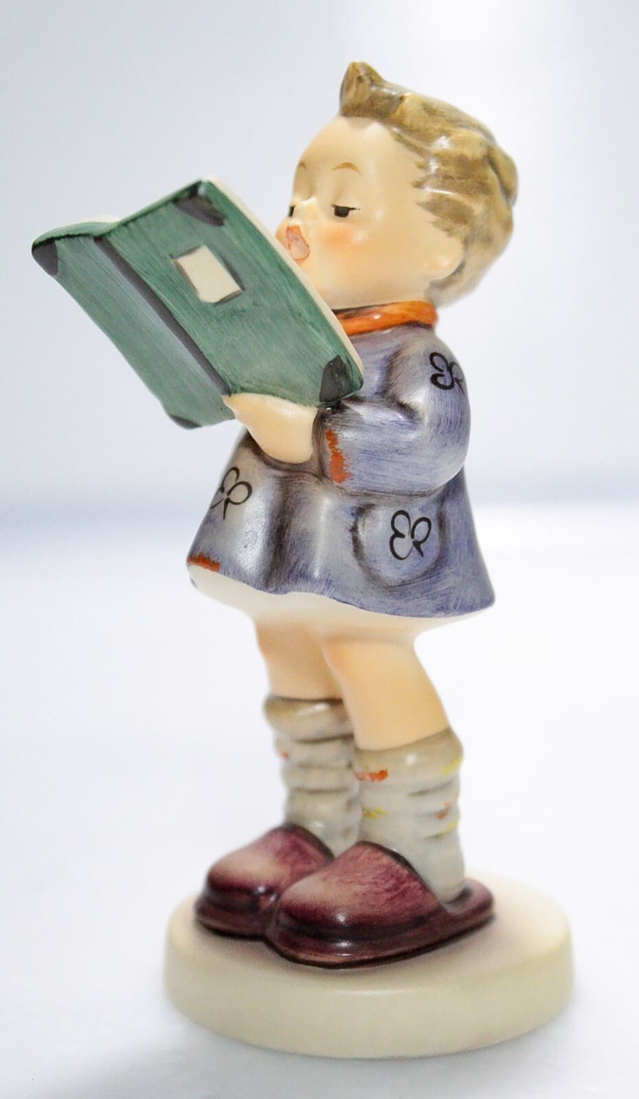 GOEBEL HUMMEL W. Germany "The Poet" Hand Painted Porcelain Figurine TMK7 - Thumbnail 6