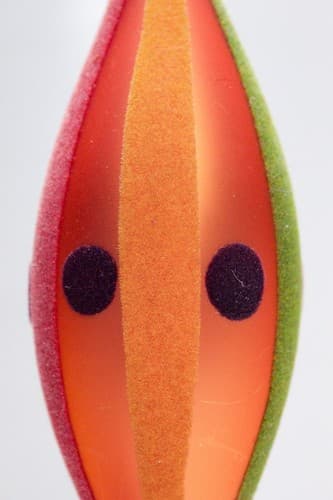Vtg European Glass & Felt Large Multicolor Icicle Christmas Ornament 8" - Thumbnail 3