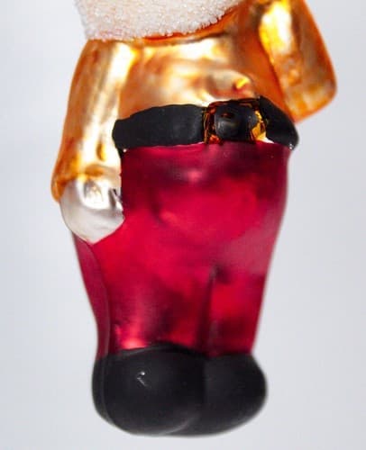 Vintage Czech Republic Glass Snow White Dwarf Bashful Christmas Ornament - Thumbnail 3