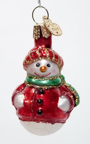OWC Old World Christmas Snowman Glass Christmas Ornament Vintage - Thumbnail 4