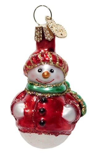 OWC Old World Christmas Snowman Glass Christmas Ornament Vintage - Image 1