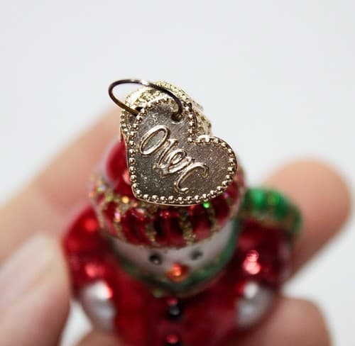 OWC Old World Christmas Snowman Glass Christmas Ornament Vintage - Thumbnail 5