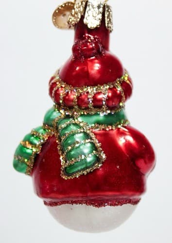 OWC Old World Christmas Snowman Glass Christmas Ornament Vintage - Thumbnail 3