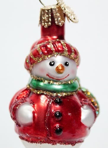 OWC Old World Christmas Snowman Glass Christmas Ornament Vintage - Thumbnail 6