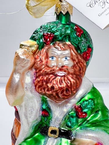 CHRISTOPHER RADKO "Ghost of Christmas Presents" Glass Ornament w/ Tag - Thumbnail 2