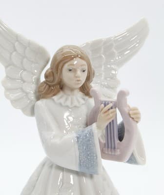 Vintage LLADRO Made In Spain "Heavenly Harpist"Limited Edition Porcelain Figure - Thumbnail 2