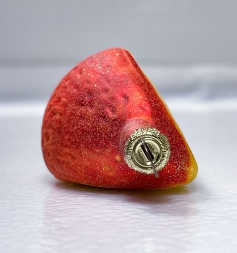 Vintage Germany Orange Fruit Wedge Christmas Glass Ornament - Thumbnail 6