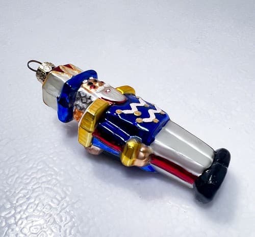 CHRISTOPHER RADKO " Itty Bitty Cracker" Nutcracker Christmas Glass Ornament - Thumbnail 5