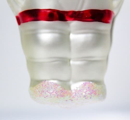 Vintage Czech Republic 1999 Hand Painted Astronaut Glass Christmas Ornament - Thumbnail 4
