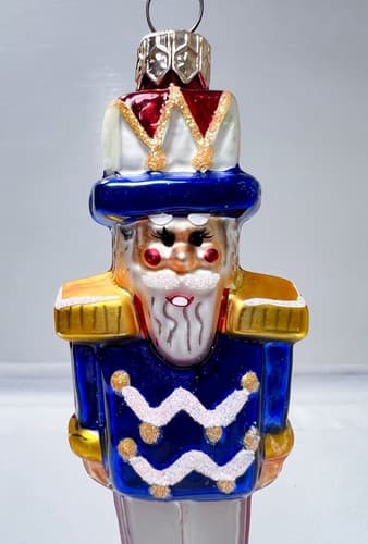 CHRISTOPHER RADKO " Itty Bitty Cracker" Nutcracker Christmas Glass Ornament - Thumbnail 2