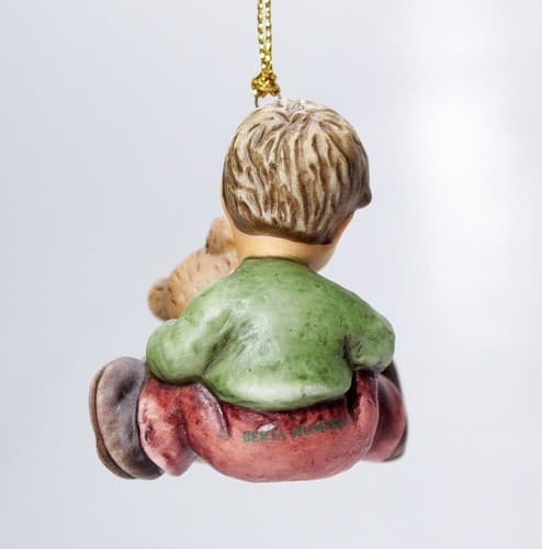 Berta Hummel Goebel 1999 "Warm Bear Hugs" Porcelain Christmas Ornament - Thumbnail 2