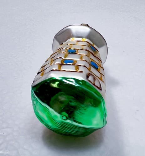 Vintage Republic Czech Lighthouse Christmas Glass Ornament - Thumbnail 3