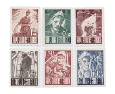 EBS Austria 1947 - Austrian Prisoners of War held in USSR Stamps - Image 1