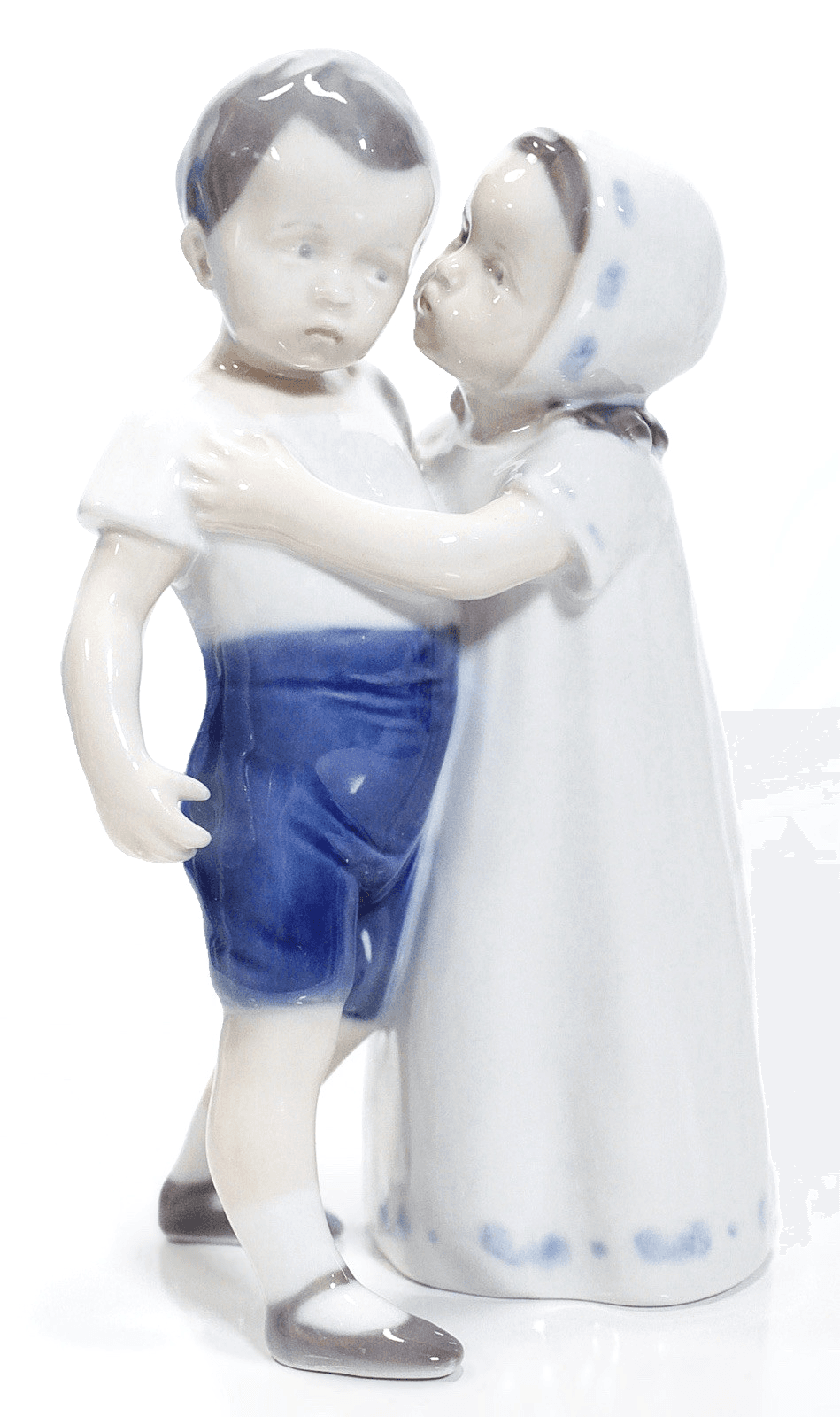 ROYAL COPENHAGEN Denmark "Love Refused" #406 Boy & Girl Porcelain Figurine - Image 1