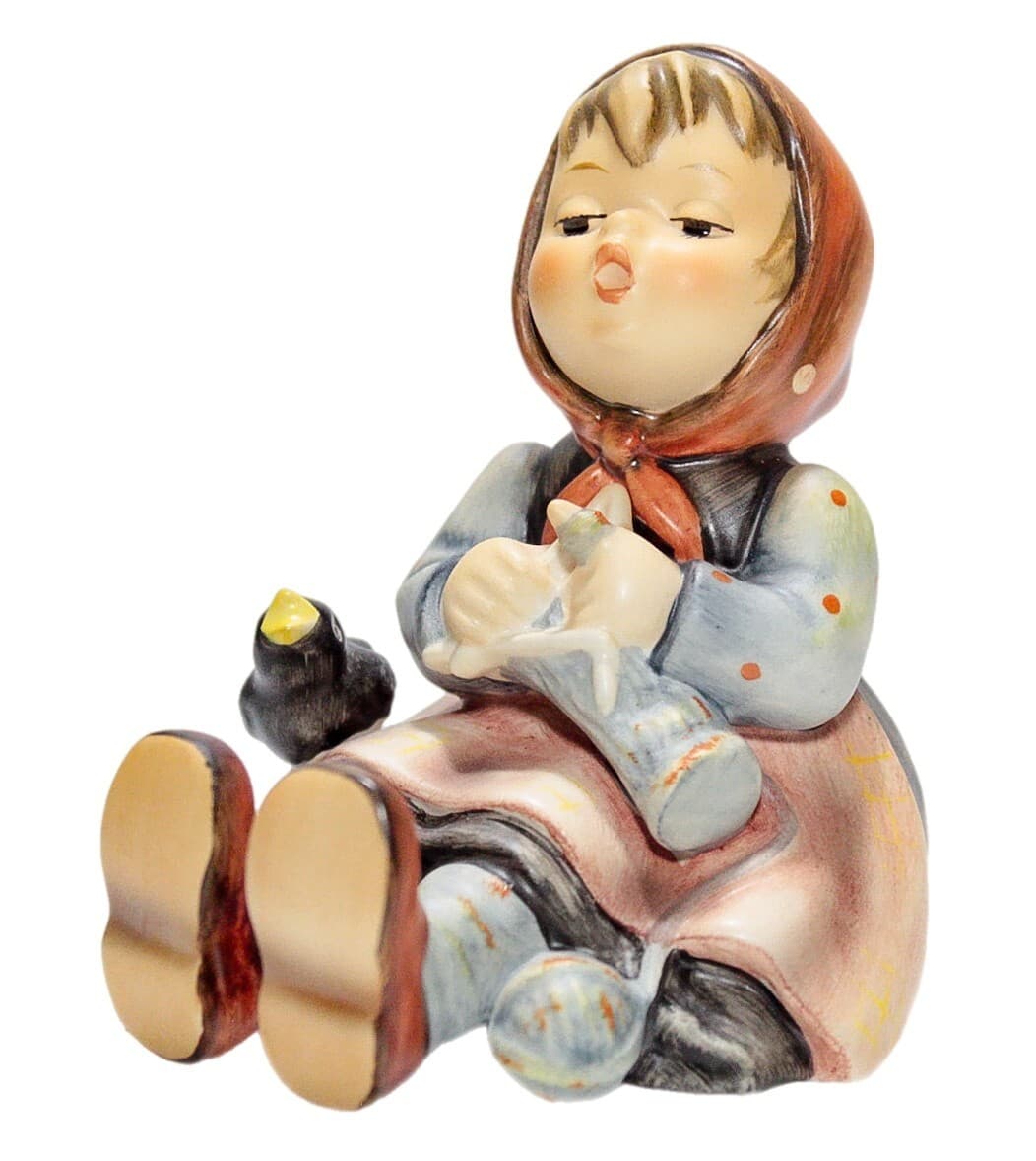 GOEBEL HUMMEL Germany "Happy Pastime" Hand Painted Porcelain Figurine TMK7 - Image 1
