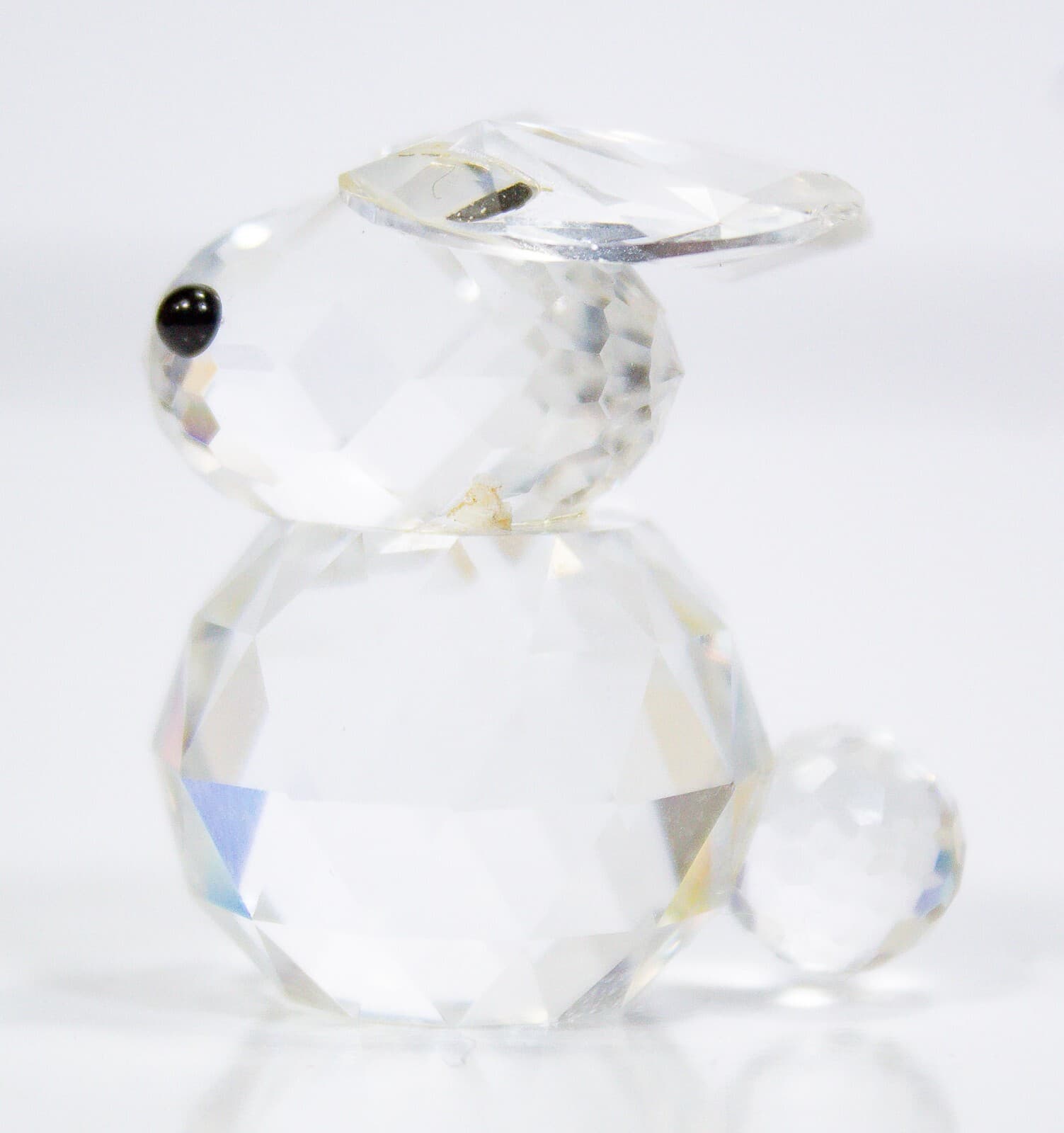 Vintage SWAROVSKI Retired Clear Crystal Baby Rabbit Figurine - Thumbnail 7