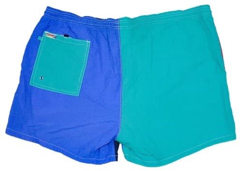 Vintage 1980's SUN COUNTRY Multicolor Beach Summer Men Swim Trunks Shorts Size L - Thumbnail 3