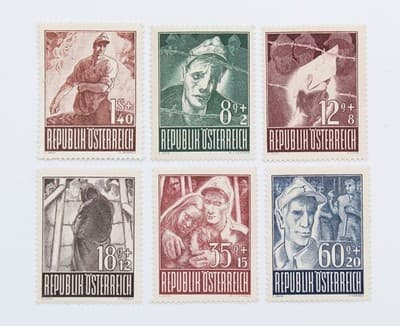 EBS Austria 1947 - Austrian Prisoners of War held in USSR Stamps - Thumbnail 5