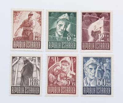 EBS Austria 1947 - Austrian Prisoners of War held in USSR Stamps - Thumbnail 6