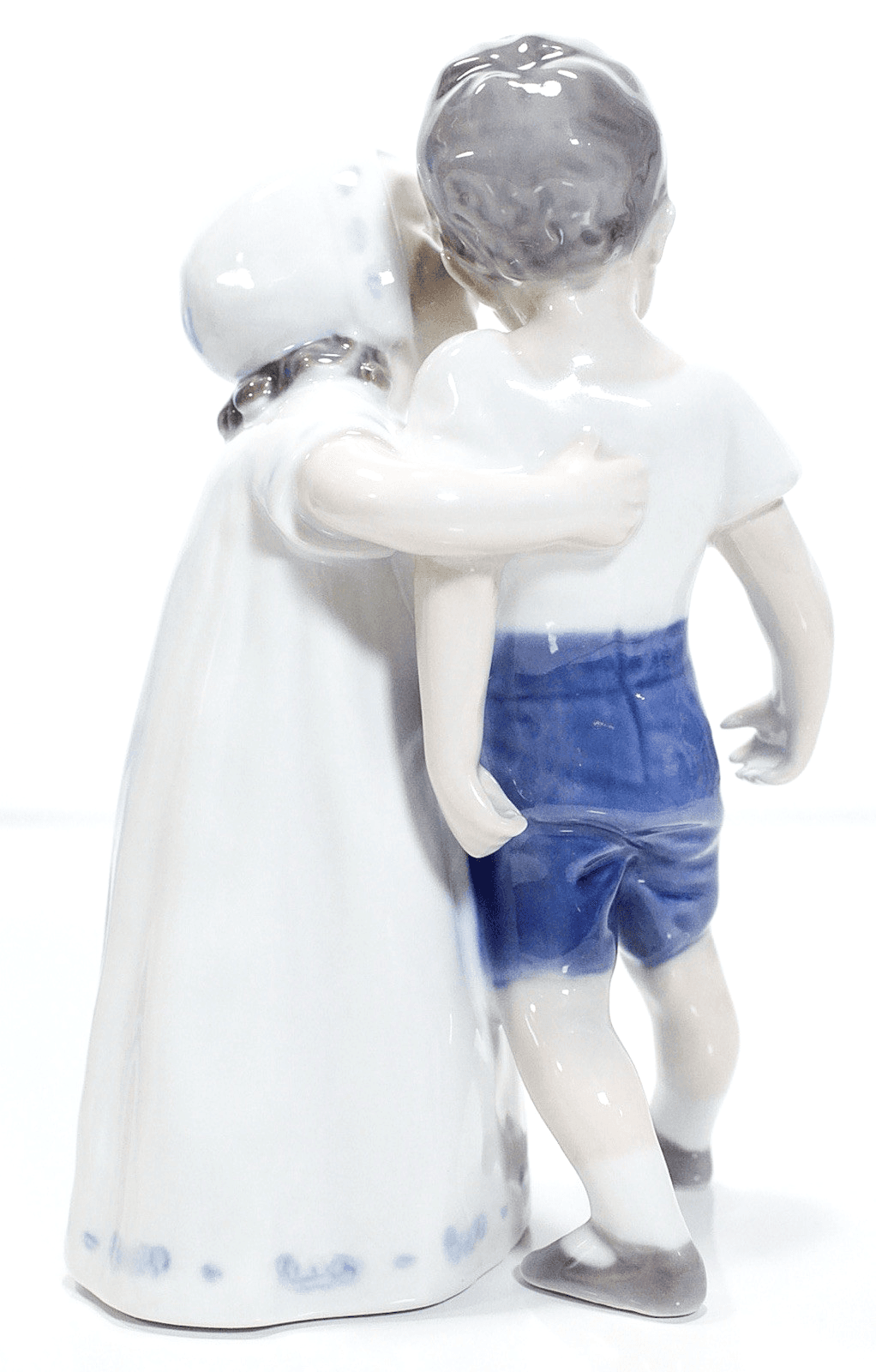 ROYAL COPENHAGEN Denmark "Love Refused" #406 Boy & Girl Porcelain Figurine - Thumbnail 3