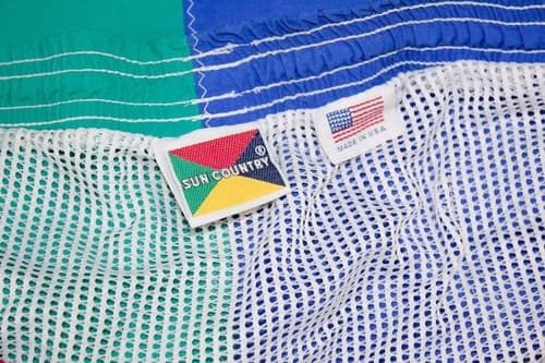 Vintage 1980's SUN COUNTRY Multicolor Beach Summer Men Swim Trunks Shorts Size L - Thumbnail 5