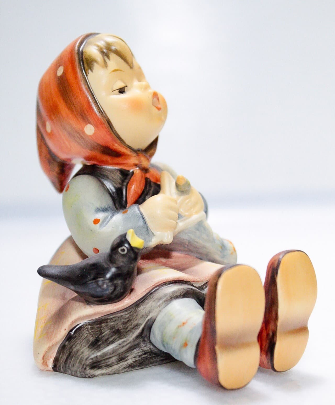 GOEBEL HUMMEL Germany "Happy Pastime" Hand Painted Porcelain Figurine TMK7 - Thumbnail 3