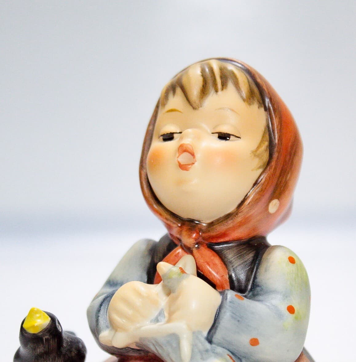 GOEBEL HUMMEL Germany "Happy Pastime" Hand Painted Porcelain Figurine TMK7 - Thumbnail 2