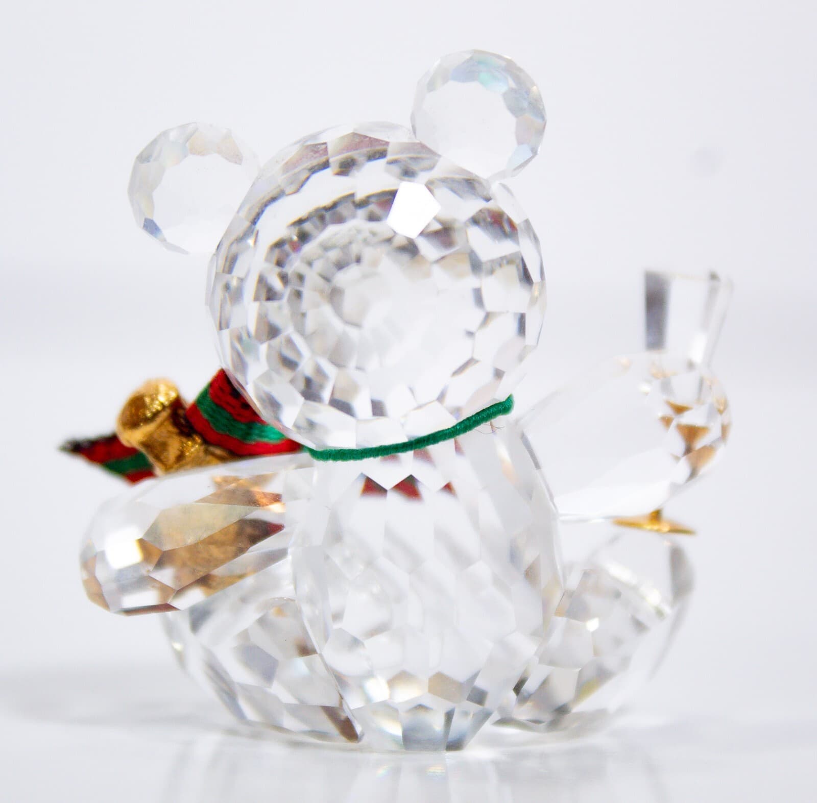 SWAROVSKI RETIRED Crystal Kris Bear Champagne Celebration Miniature Figurine - Thumbnail 2