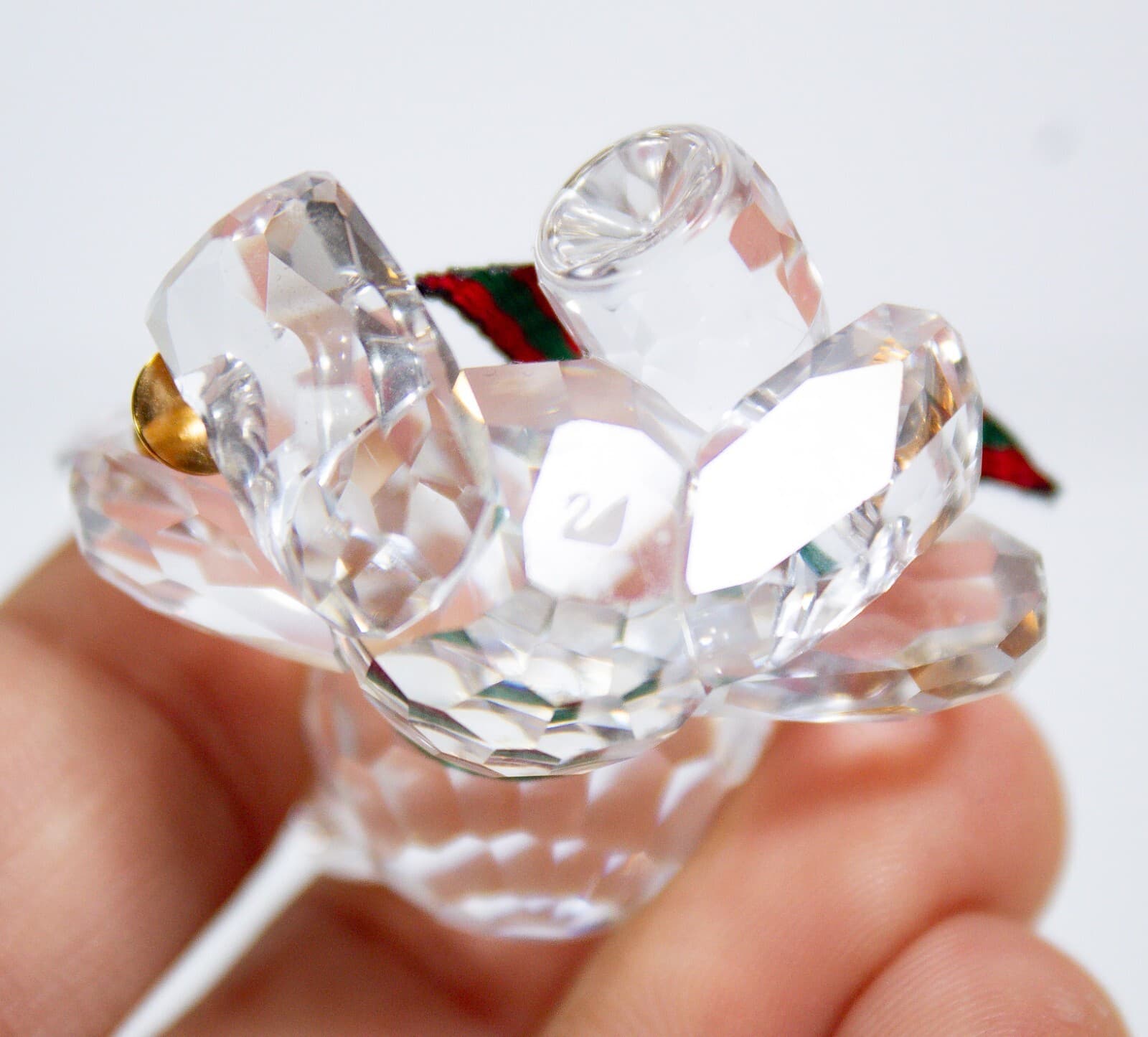 SWAROVSKI RETIRED Crystal Kris Bear Champagne Celebration Miniature Figurine - Thumbnail 4