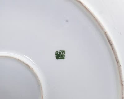 Antique LIMOGES France Hand Painted Grape & Vine Motif Large Cabinet Plate Porc - Thumbnail 7