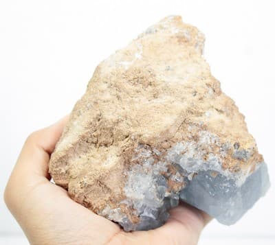 Natural Celestite Blue Quartz Crystal Cluster 1300 Grams - Thumbnail 4