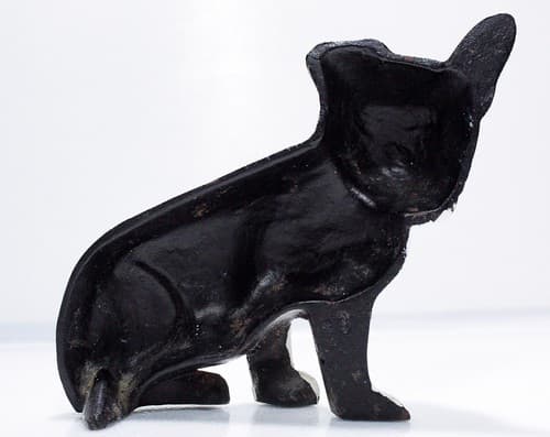 Vintage Cast Iron Boston Terrier One Sided Hand Painted Door Stop Bookend - Thumbnail 9