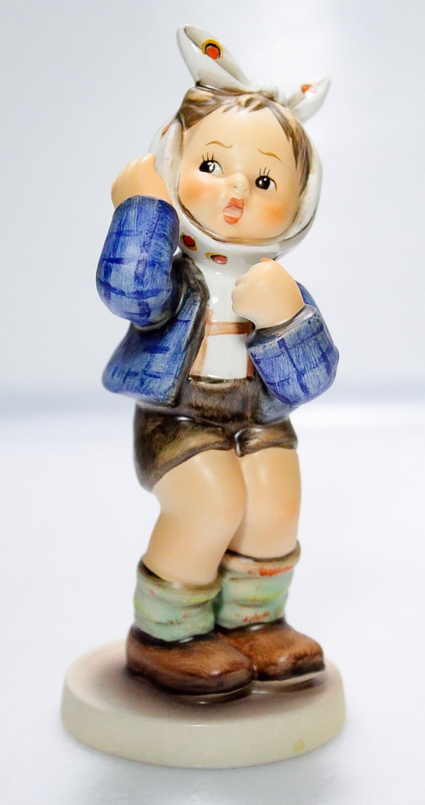 GOEBEL HUMMEL Germany "Toothache" Hand Painted Porcelain Figurine TMK6 - Thumbnail 5