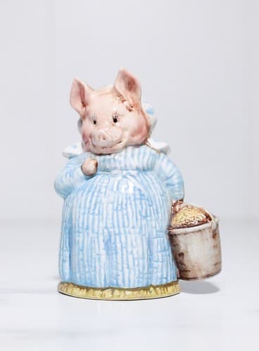 1970 England Beswick BEATRIX POTTER'S "Aunt Pettitoes" Porcelain Figurine - Image 1