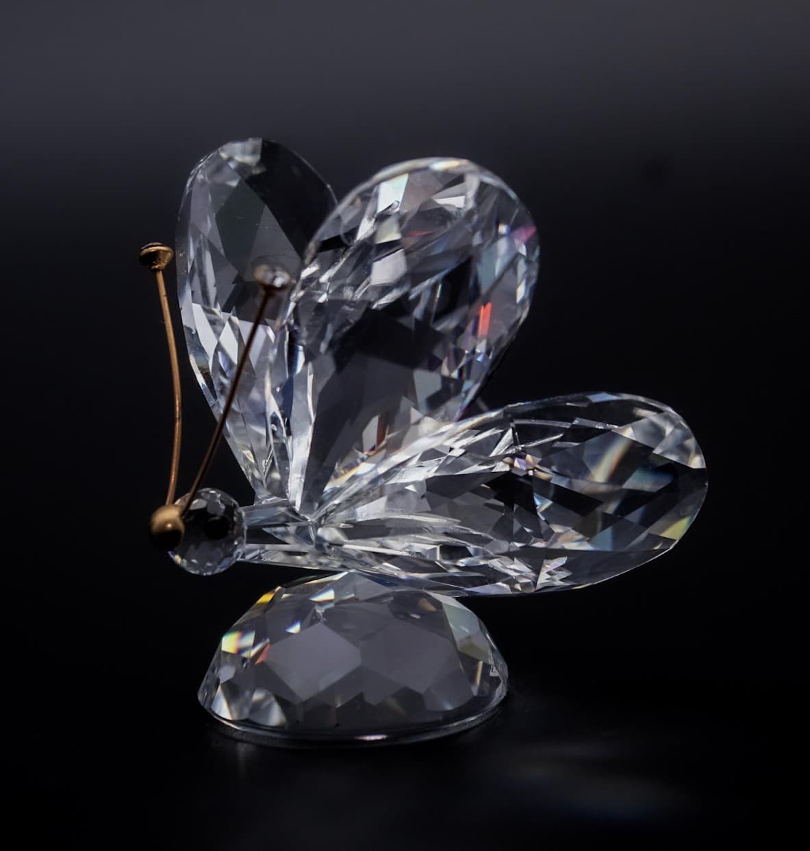 Swarovski Silver Crystal Austria Butterfly In A Summer Meadow Figurine Vintage - Thumbnail 8