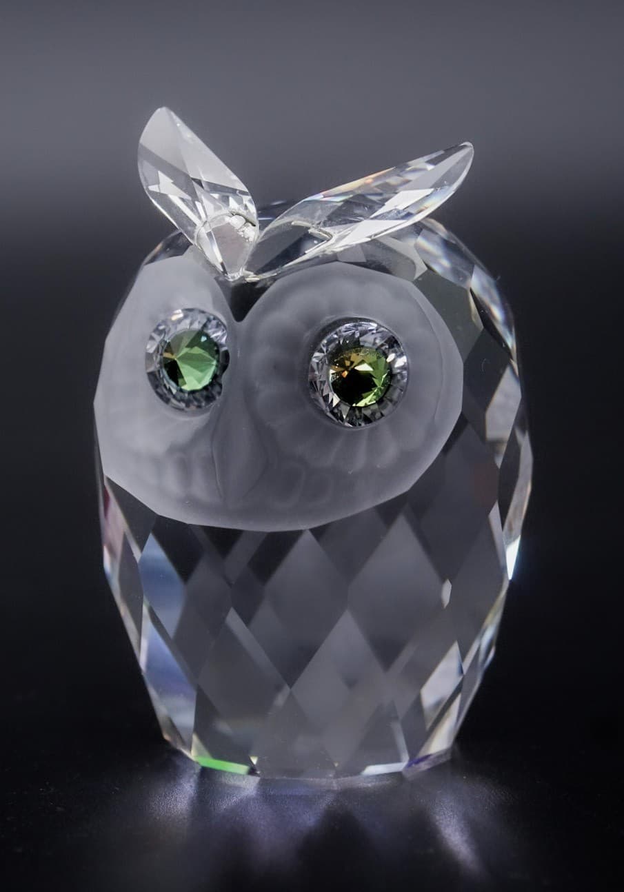 Swarovski Crystal Owl Austria Woodland Friends #7636 Figurine By Max Schreck - Thumbnail 5