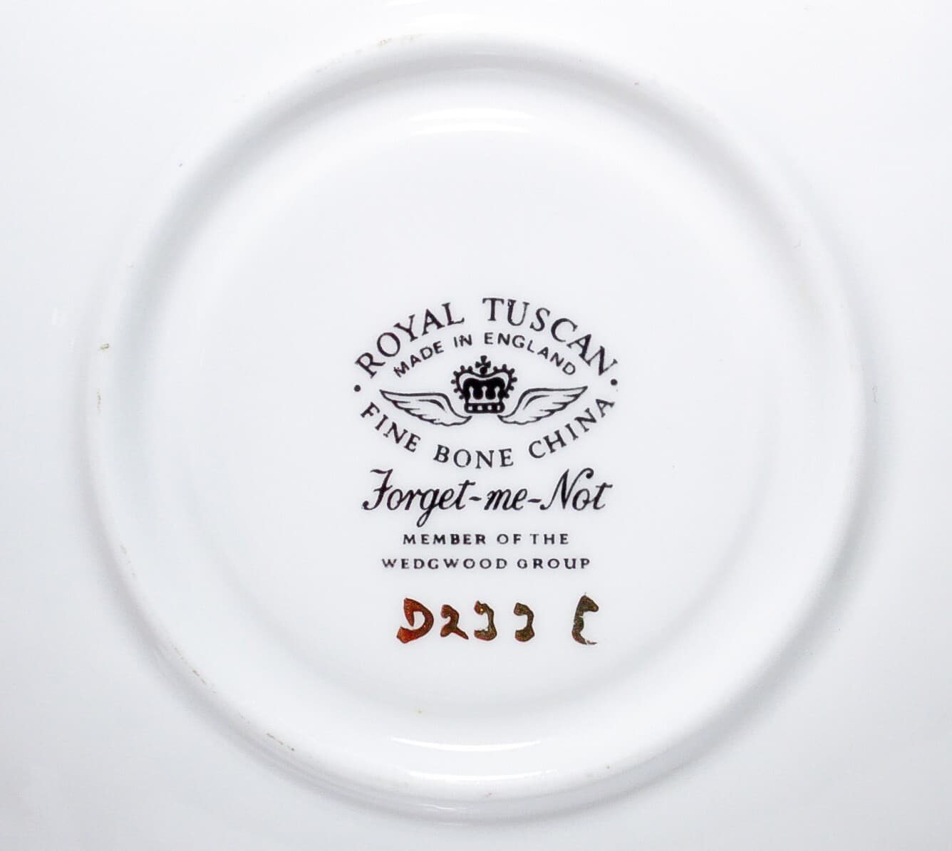 ROYAL TUSCAN Wedgwood "Forget Me Not" Fine Bone China Floral Cup & Saucer - Thumbnail 5