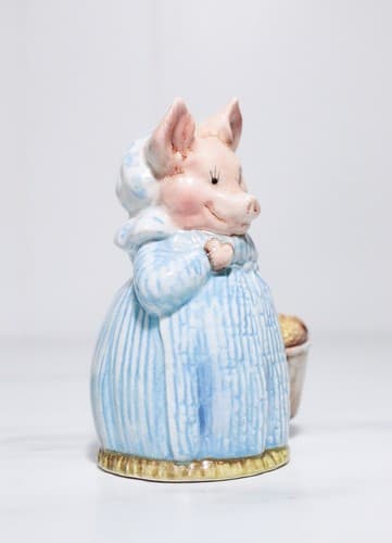1970 England Beswick BEATRIX POTTER'S "Aunt Pettitoes" Porcelain Figurine - Thumbnail 5