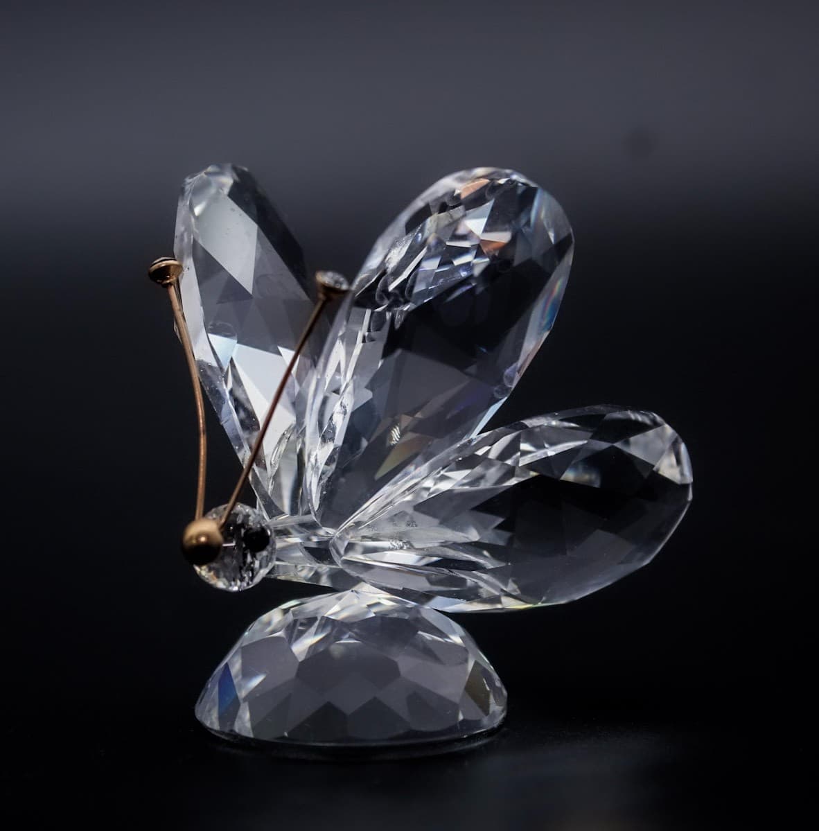 Swarovski Silver Crystal Austria Butterfly In A Summer Meadow Figurine Vintage - Thumbnail 7