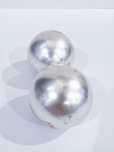 2 Vintage Krebs White w/ Peace Doves Blown Glass Christmas Ornaments - Thumbnail 5