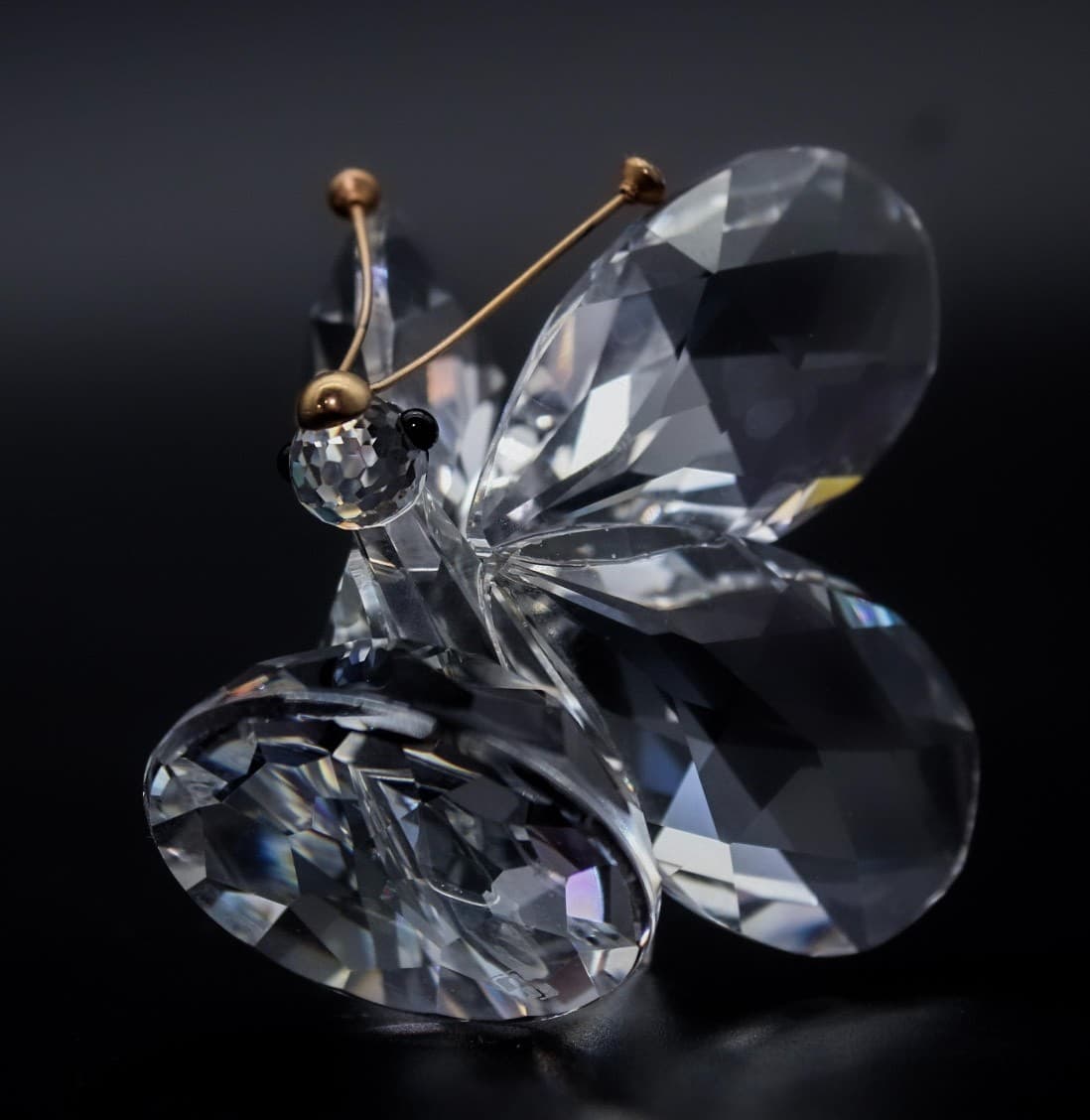 Swarovski Silver Crystal Austria Butterfly In A Summer Meadow Figurine Vintage - Thumbnail 2