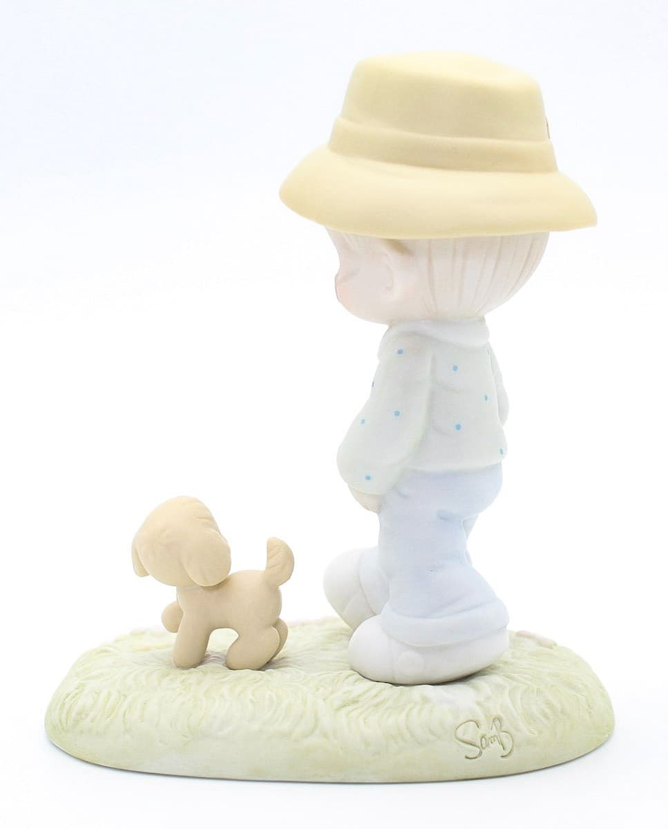 Precious Moments We Need A Good Friend Through The Ruff Times Figurine 1988 - Thumbnail 3