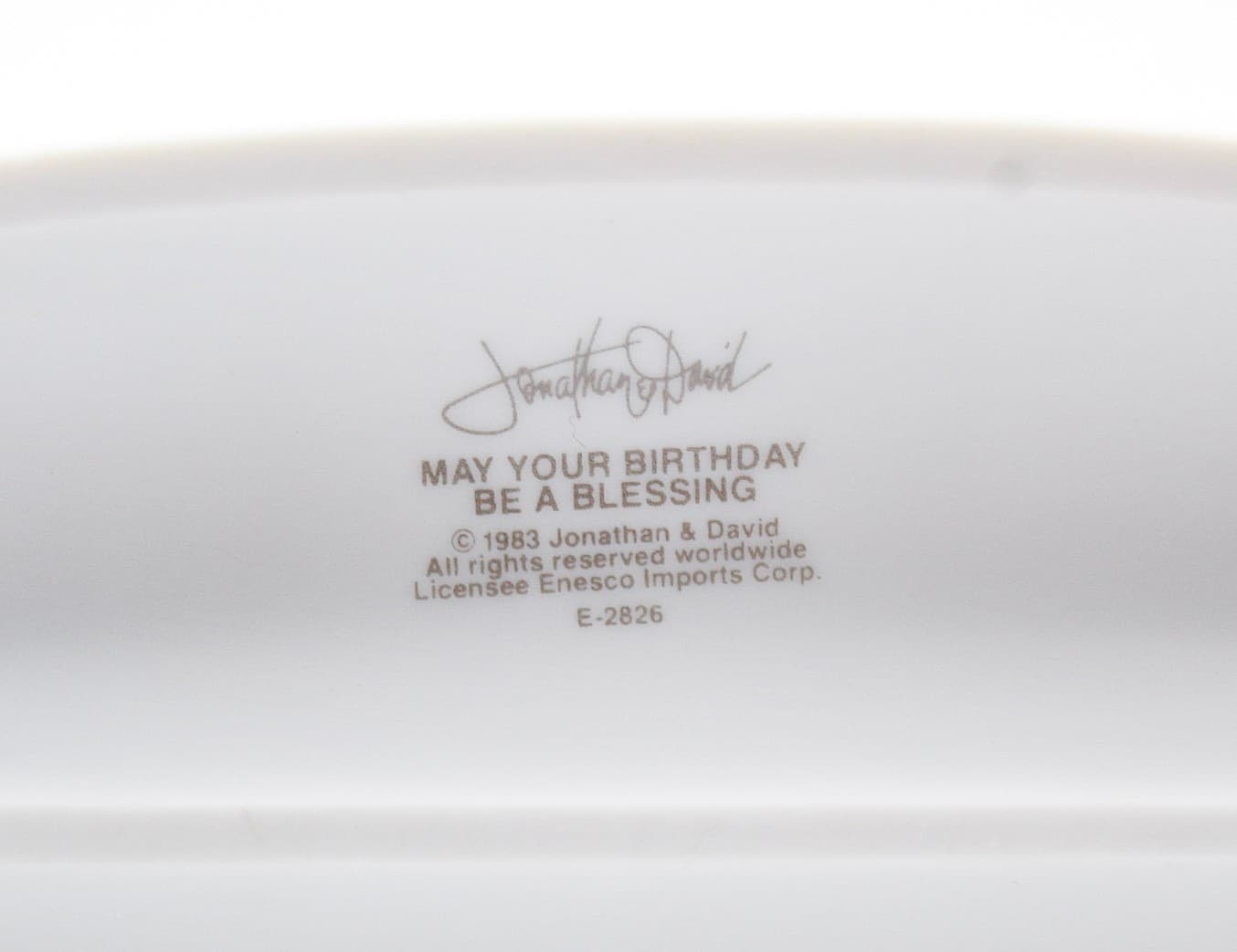 Precious Moments May Your Birthday Be A Blessing Enesco Porcelain Figurine 1983 - Thumbnail 6