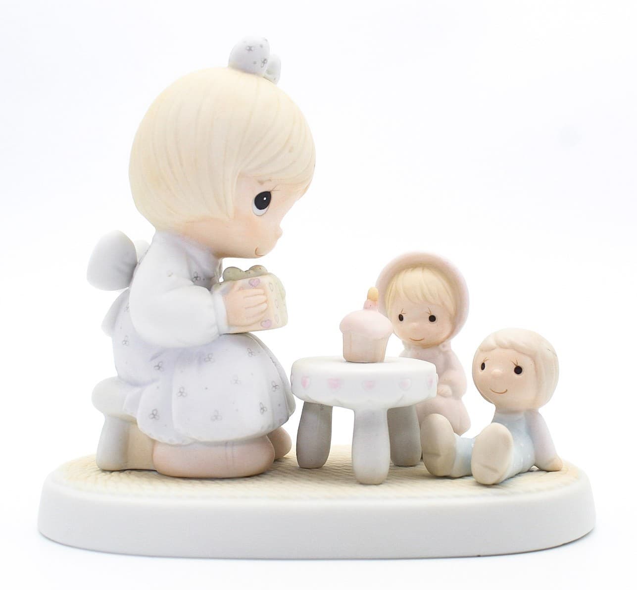 Precious Moments May Your Birthday Be A Blessing Enesco Porcelain Figurine 1983 - Thumbnail 3