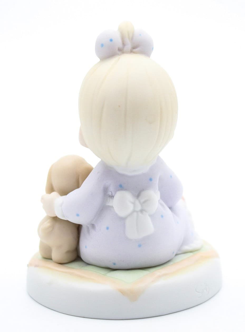 Precious Moments God Loveth A Cheerful Giver Enesco Porcelain Figurine 1996 - Thumbnail 4