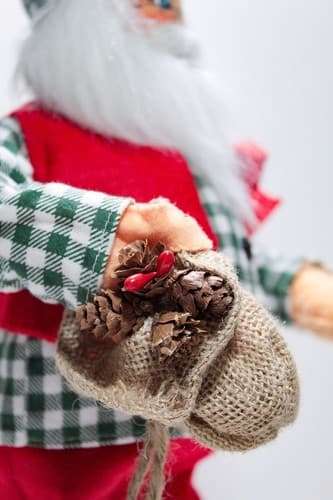Vintage 2018 ANNALEE Mobilitee Northwoods Santa Artisan Doll 16" - Thumbnail 4