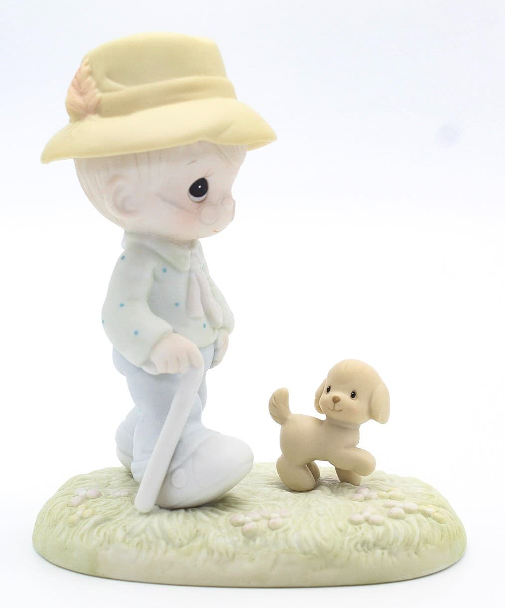 Precious Moments We Need A Good Friend Through The Ruff Times Figurine 1988 - Thumbnail 7
