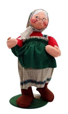Vtg ANNALEE Mrs. Claus Cooking Apron Artisan Felt Christmas Doll 17" w/Tag - Image 1