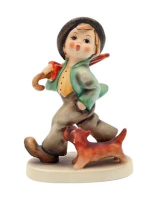 Hummel Goebel Strolling Along West Germany Vintage Porcelain Figurine TMK5 - Image 1