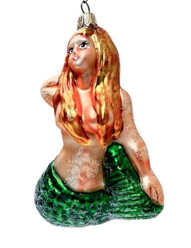 CHRISTOPHER RADKO 1997 Miss Marina Mermaid Christmas Glass Ornament - Image 1
